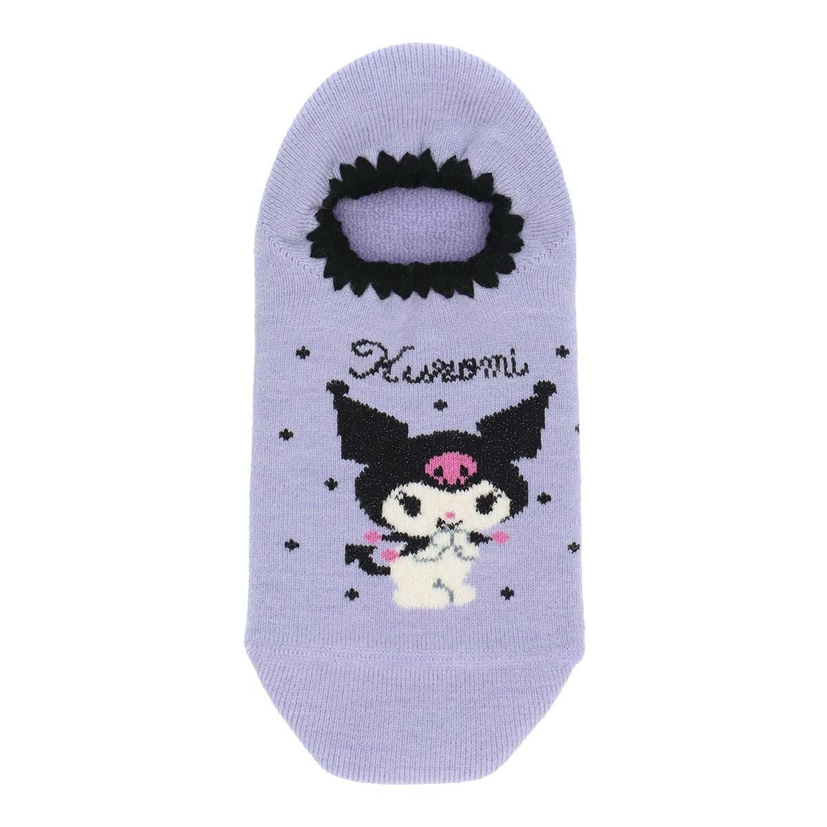 ハマグリパイルホームカバーサンリオコラボクロミラメドット滑り止め付き室内用靴下冷えとりルームソックスあたたかい冬用靴下フローリング（板張り）からの寒さ対策にレッグソリューションギフトプレゼント無料ラッピング03764078