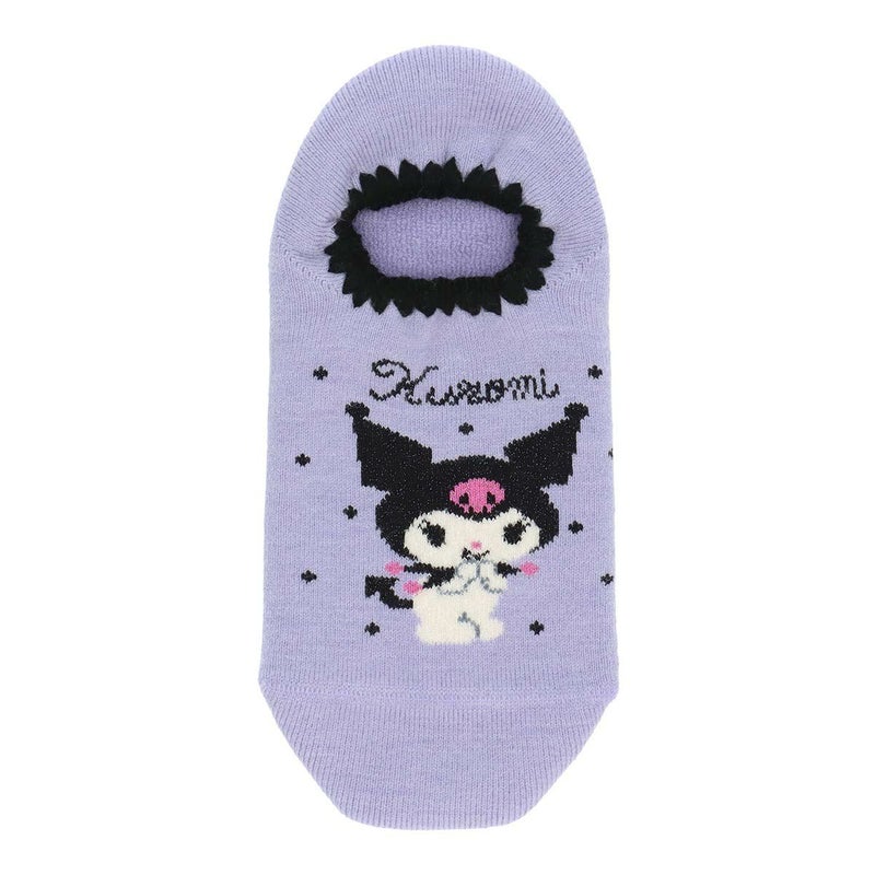 ハマグリパイルホームカバーサンリオコラボクロミラメドット滑り止め付き室内用靴下冷えとりルームソックスあたたかい冬用靴下フローリング（板張り）からの寒さ対策にレッグソリューションギフトプレゼント無料ラッピング03764078