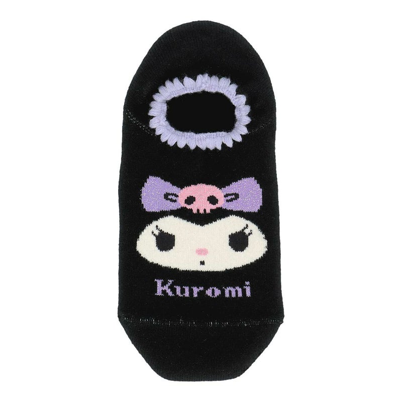 ハマグリパイルホームカバーサンリオコラボなりきりクロミ滑り止め付き室内用靴下冷えとりルームソックスあたたかい冬用靴下フローリング（板張り）からの寒さ対策にレッグソリューションギフトプレゼント無料ラッピング03764079