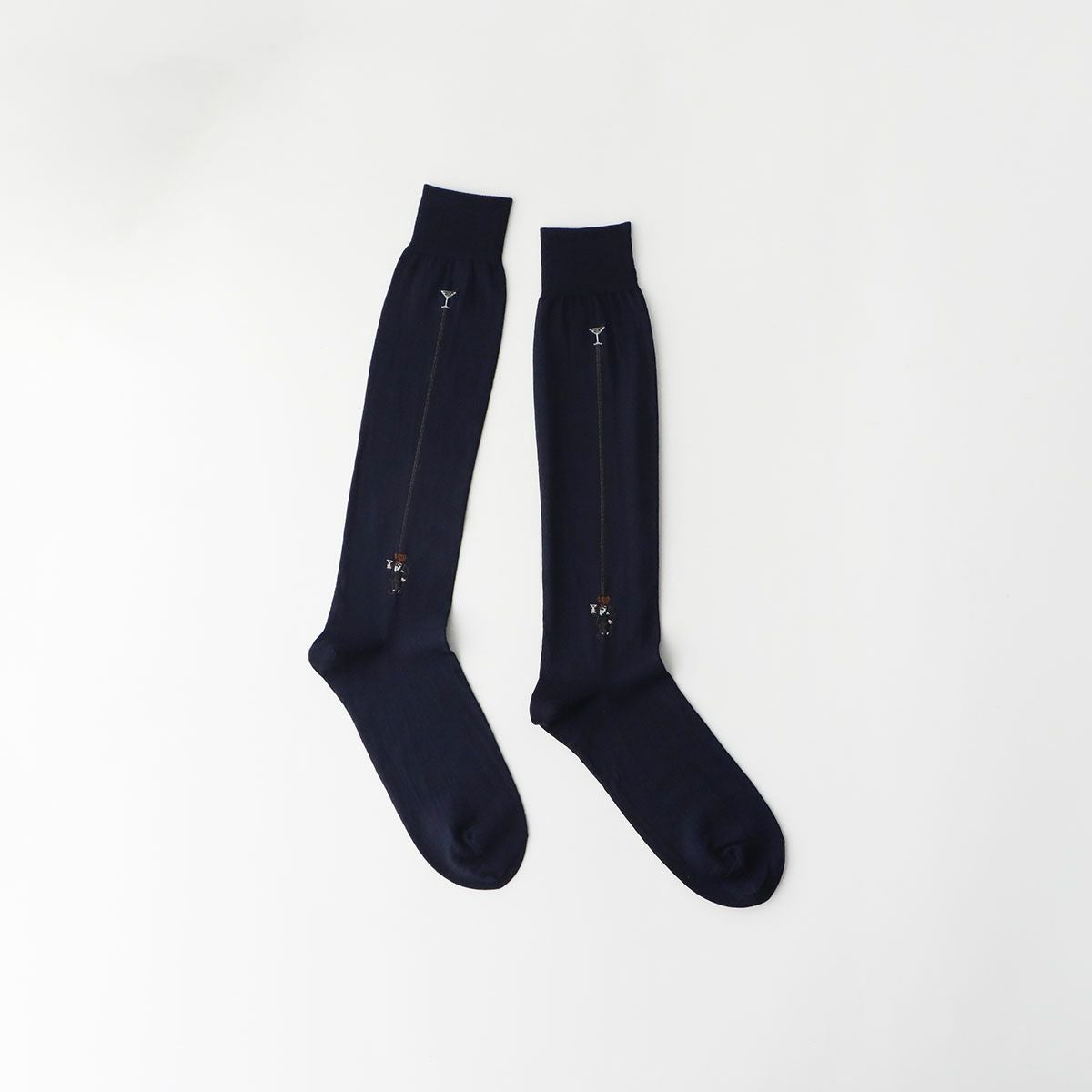 POLO RALPH LAUREN ビジカジハイソックス ロングホーズ メリノウール混