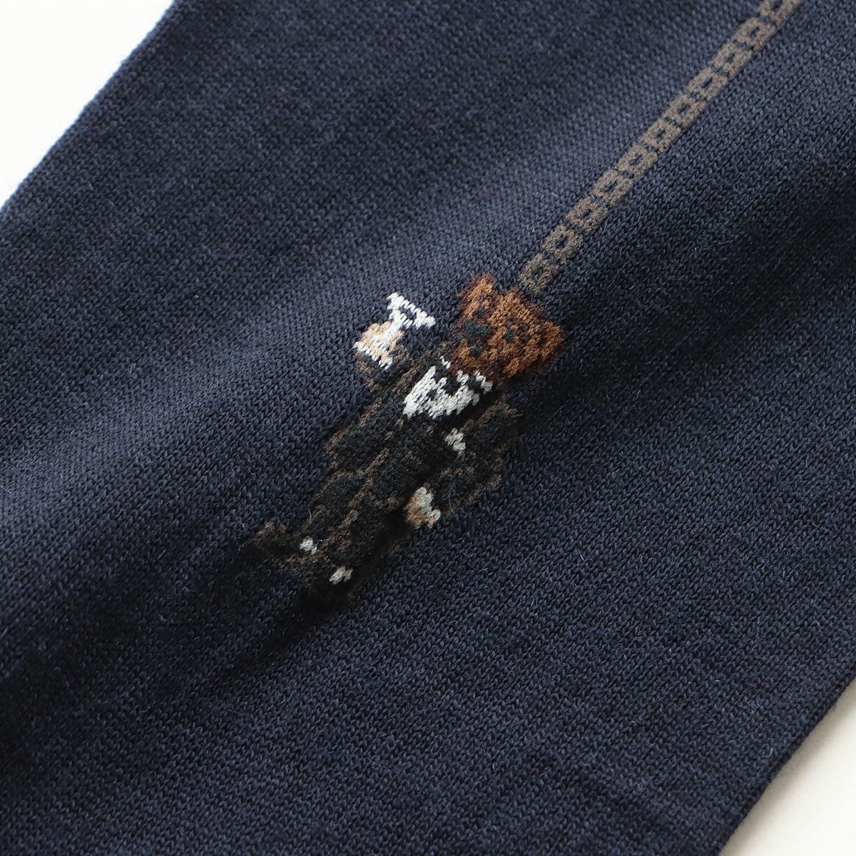 POLO RALPH LAUREN ビジカジハイソックス ロングホーズ メリノウール混