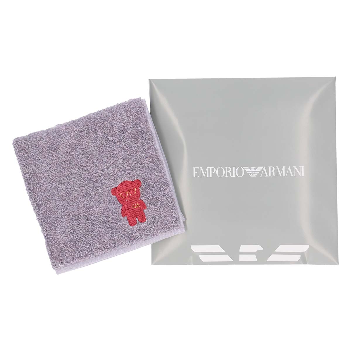 EMPORIO ARMANI EA マンガベア 綿100％ ミニタオル メンズ【365日最短