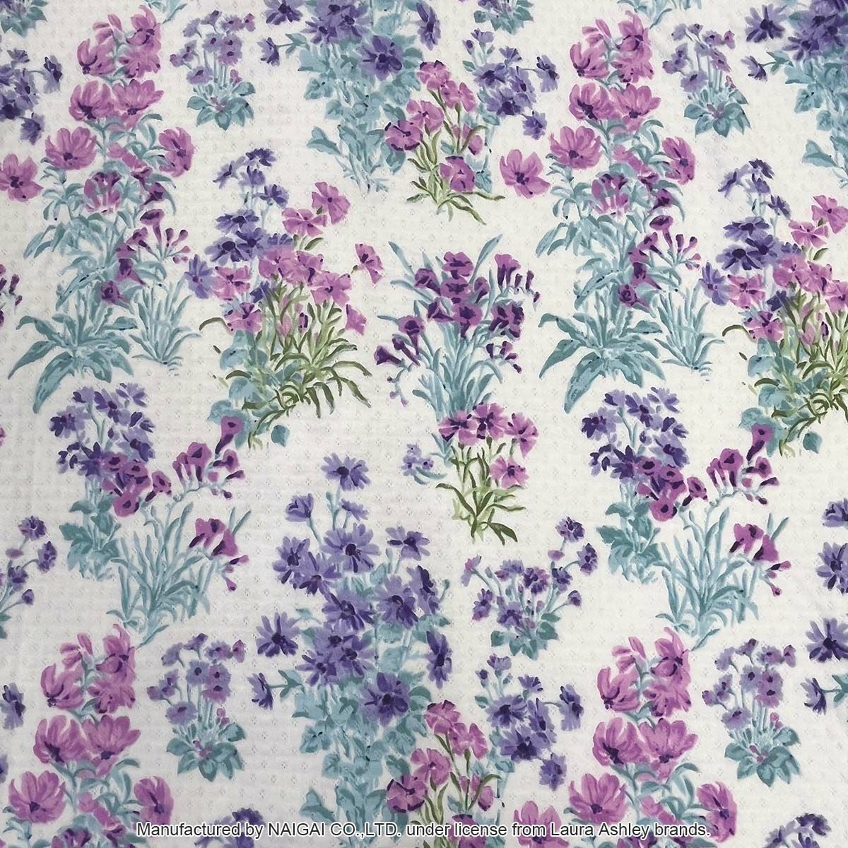 Laura Ashley メーガン柄 中わた ニットキルト 長袖 パジャマ上下