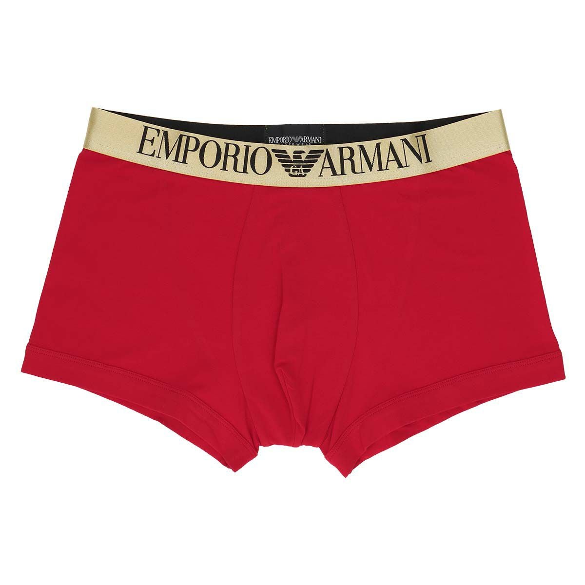 EMPORIO ARMANI シャイニーロゴ ボクサーパンツ 前閉じ EUサイズ