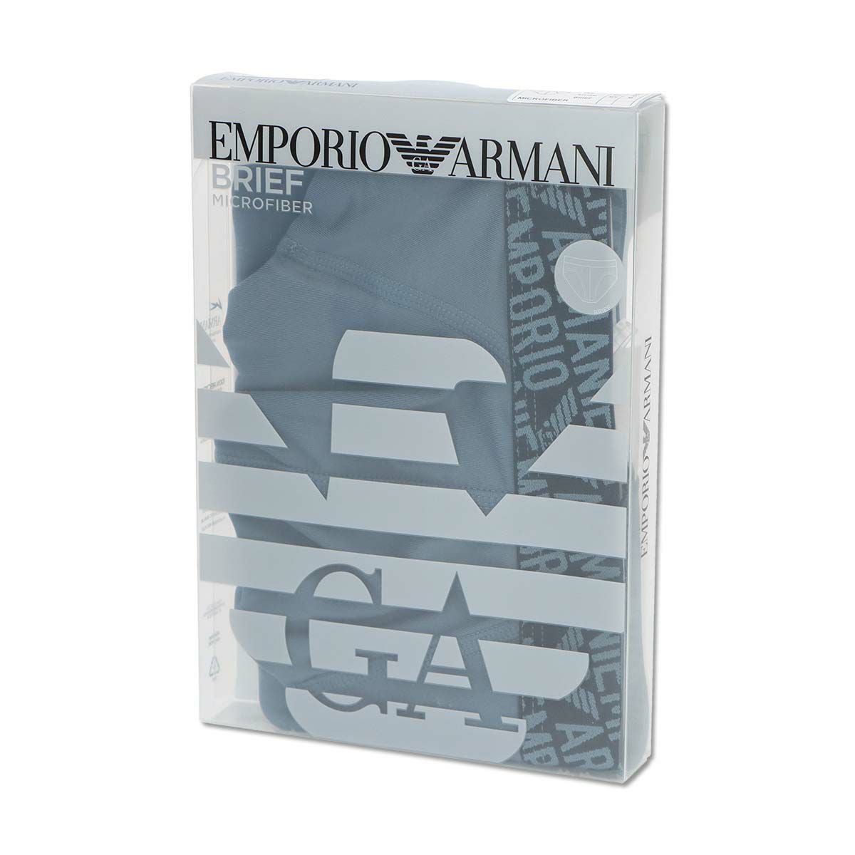 EMPORIO ARMANI エッセンシャル マイクロファイバー ブリーフ 前閉じ