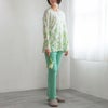 Sybillaシビラ綿100％60スムースプリントGuaranaガラナパジャマ長袖長丈パンツ【Lサイズ】レディース女性婦人73924013