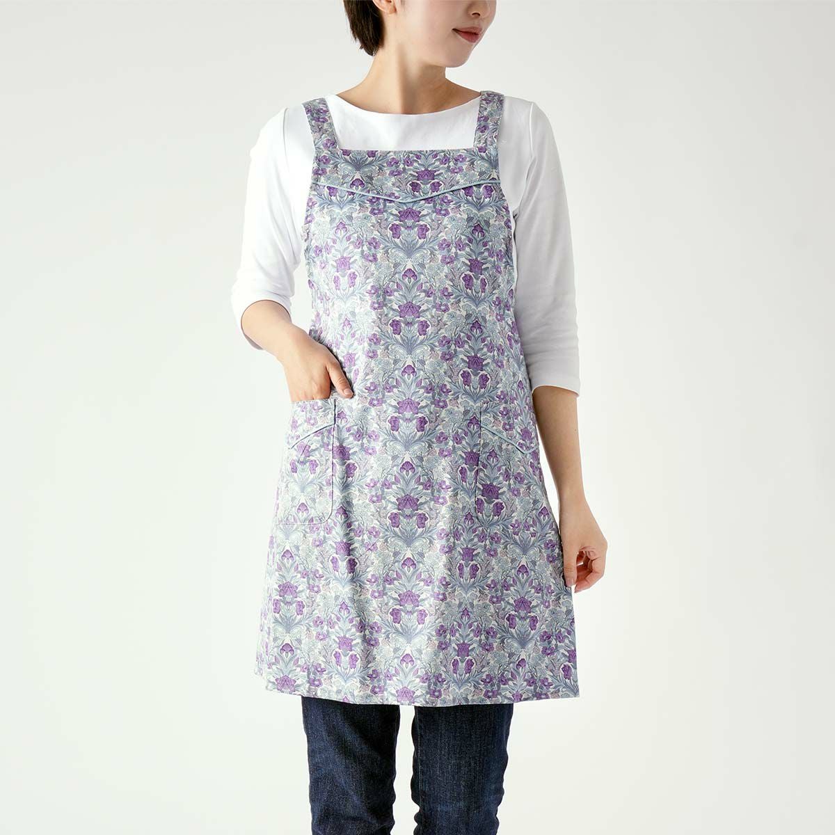 LICIE MADE WITH LIBERTY FABRIC リバティプリント Sea Grass 綿100