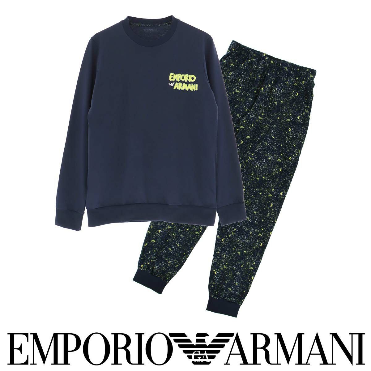 よこエンポリオアルマーニパジャマ EMPORIO ARMANI パジャマ 「オンライン限定」「エンポリオ アルマーニ