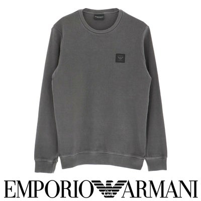 EMPORIOARMANIエンポリオアルマーニGARMENTDYEDガーメントダイ長袖スウェットラウンジウェアEUサイズメンズ男性プレゼント無料ラッピングギフト54095382