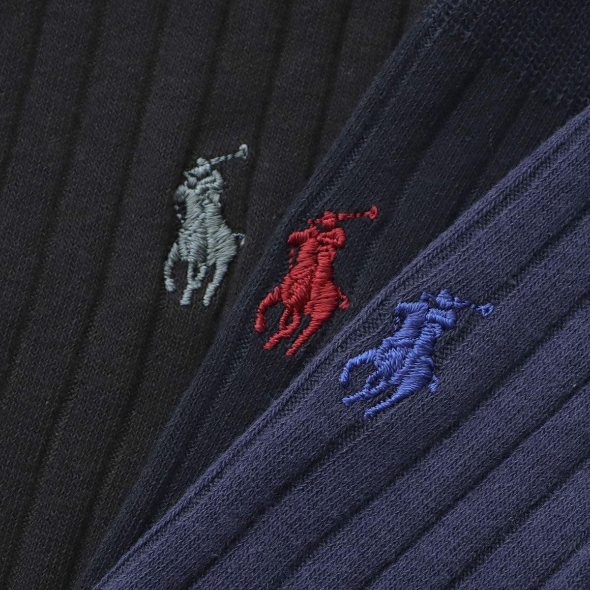 3足セット】 POLO RALPH LAUREN ワンポイント刺しゅう クルー丈