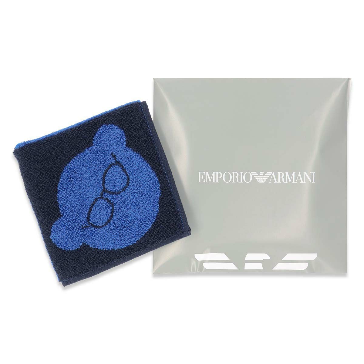 EMPORIO ARMANI 綿100％ ミニタオル EA 3面マンガベア ハンドタオル