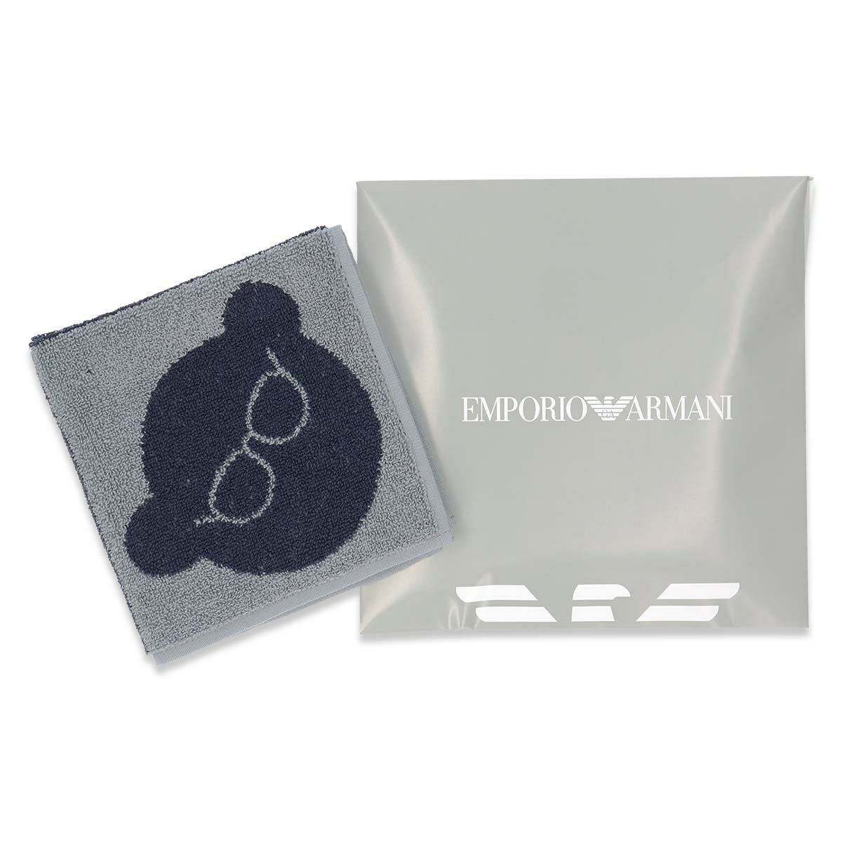 EMPORIO ARMANI 綿100％ ミニタオル EA 3面マンガベア ハンドタオル