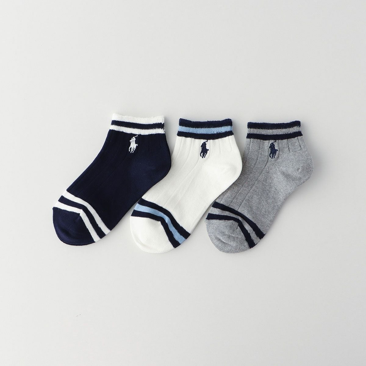 POLO RALPH LAUREN キッズ PP刺繍 クリケット スニーカー丈 ソックス