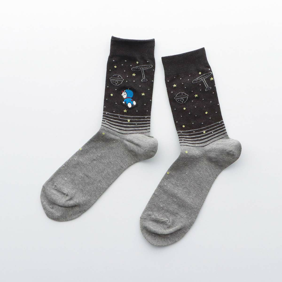 ドラえもん 星座 ミドル丈 カジュアル ソックス メンズ 日本製