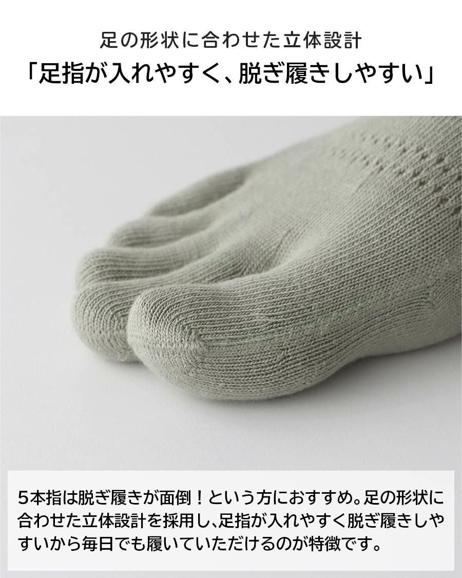 新品　ナイガイ　5本指ソックス　靴下 NAIGAI PERFORMANCE ランニング 5本指ソックス メッシュ編み 吸水速乾