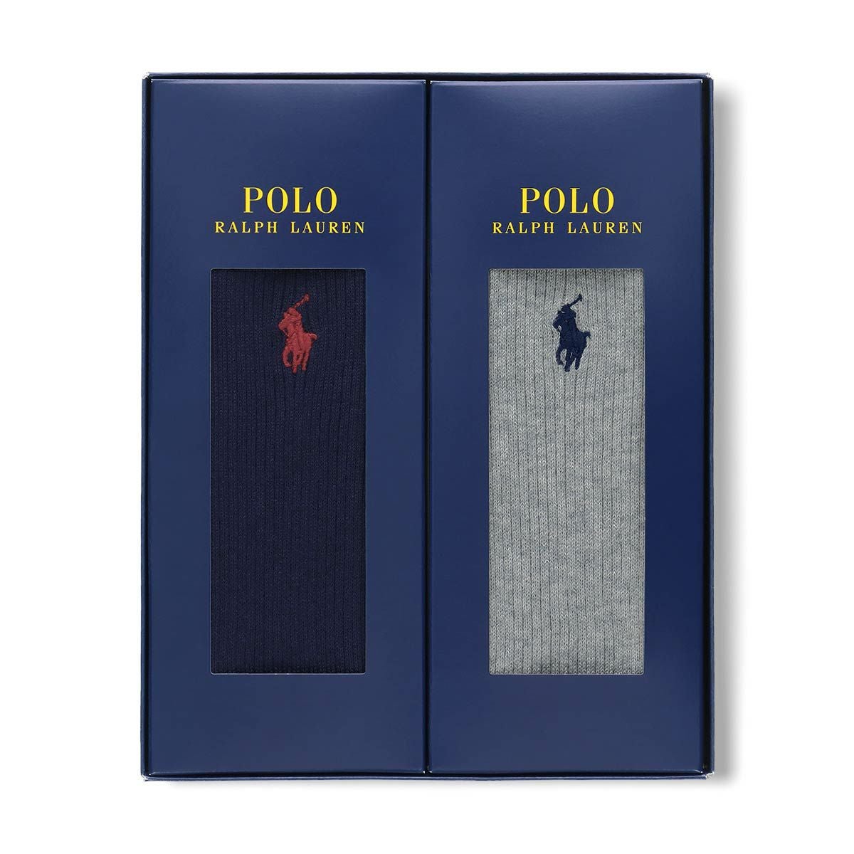 POLO RALPH LAUREN 2足セット 箱入り ギフトセット 綿混 ワンポイント