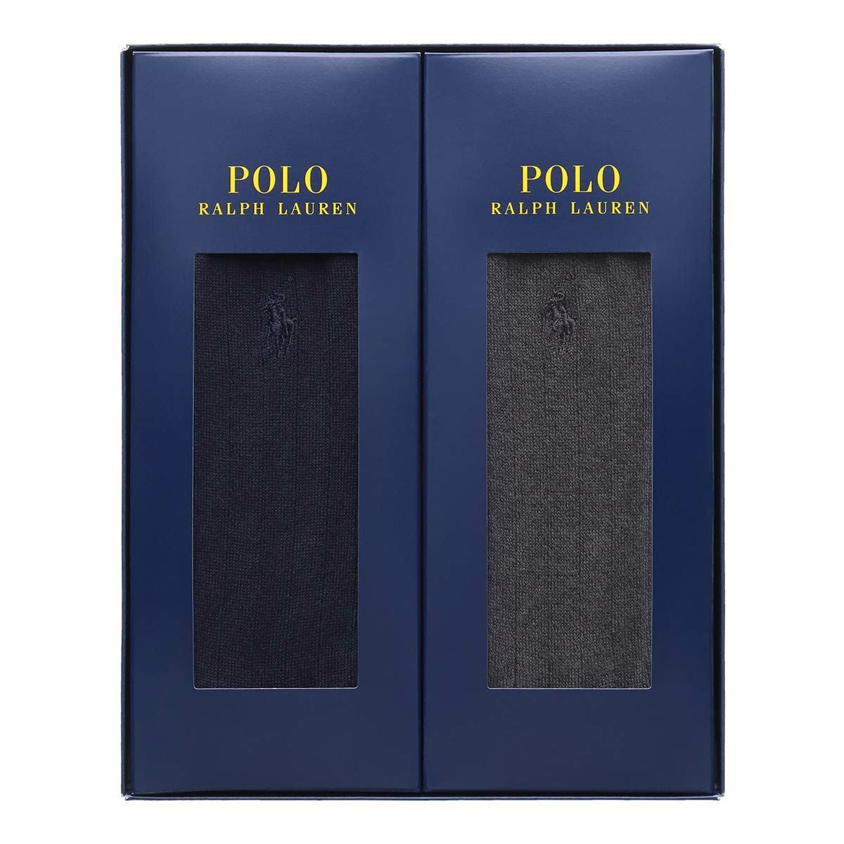 POLO RALPH LAUREN 2足セット 箱入り ギフトセット 綿混 ワンポイント