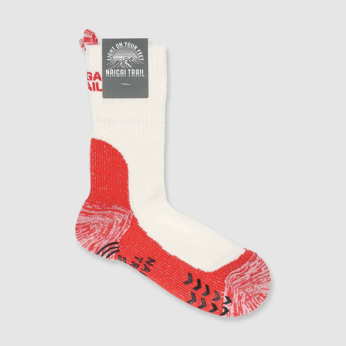 NAIGAI TRAIL メリノウール混 2重リブ 登山用靴下 総パイル 足口ループ