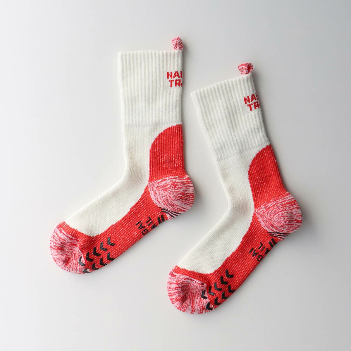NAIGAI TRAIL メリノウール混 2重リブ 登山用靴下 総パイル 足口ループ