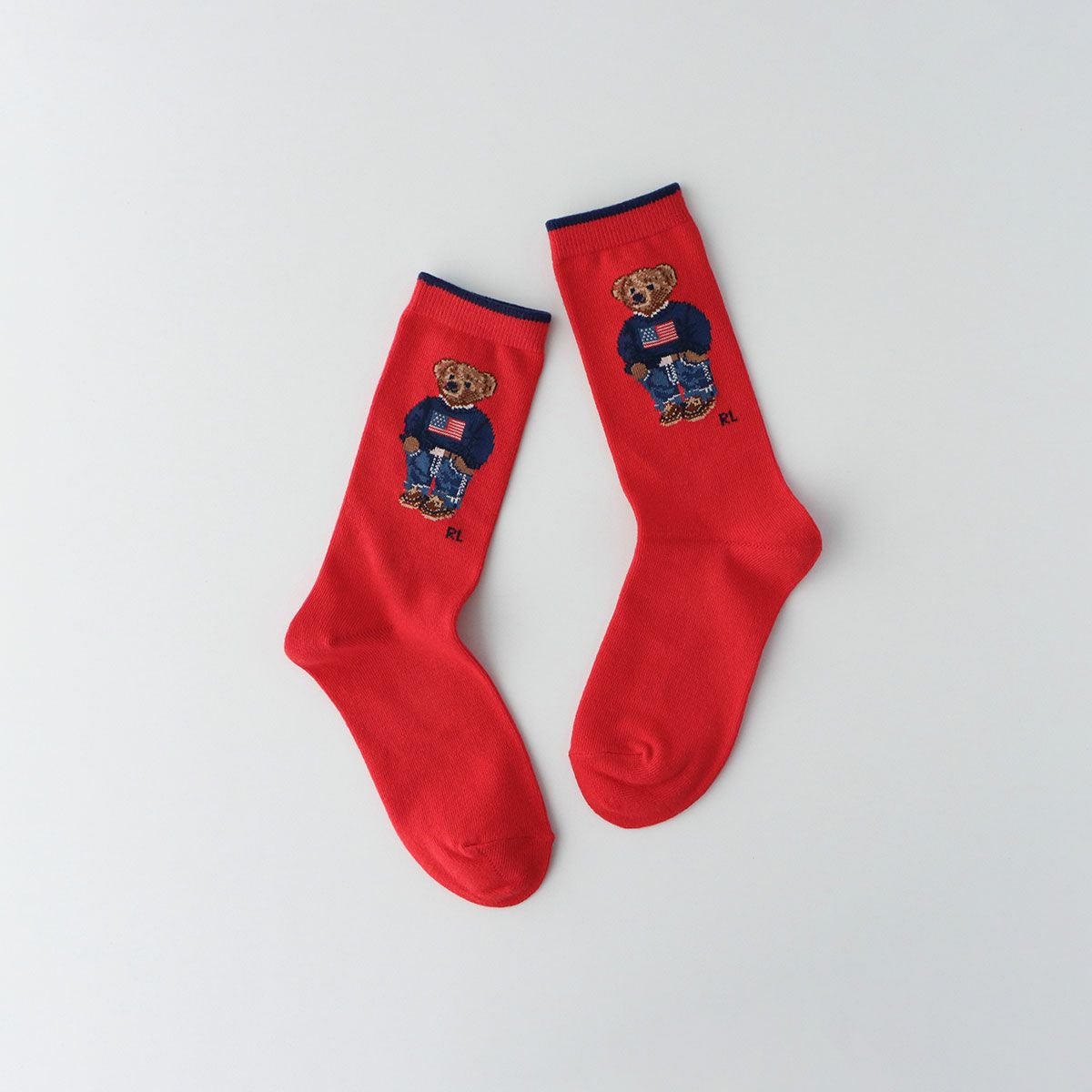 POLO RALPH LAUREN オーガニックコットン混 デニムベア ポロベア