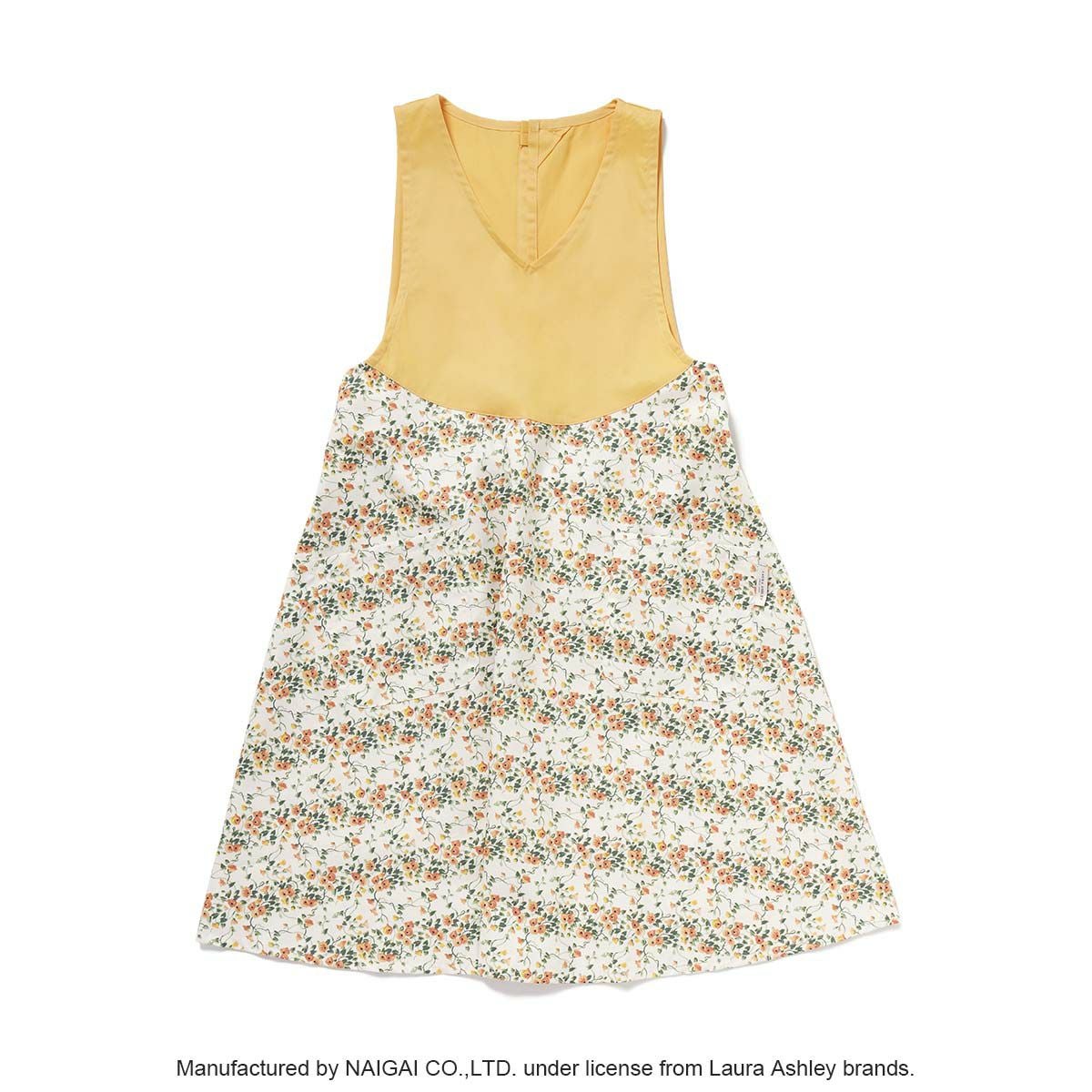 LAURA ASHLEY 形態安定加工 T/Cツイル ウェンダービーストライプ柄 後
