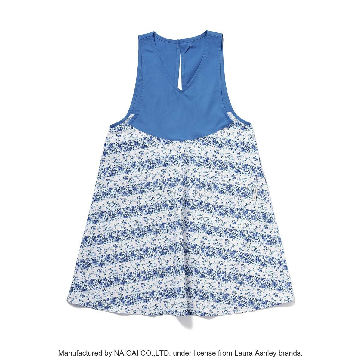 LAURA ASHLEY 形態安定加工 T/Cツイル ウェンダービーストライプ柄 後