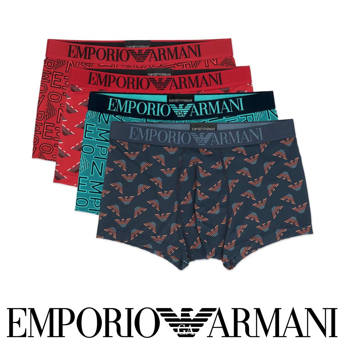 ボクサーパンツ 水着 ロゴ ARMANI EMPORIO メンズ アンダーウェア ボクサーパンツ エンポリオアルマーニ ARMANI EMPORIO 水着・ラッシュガード