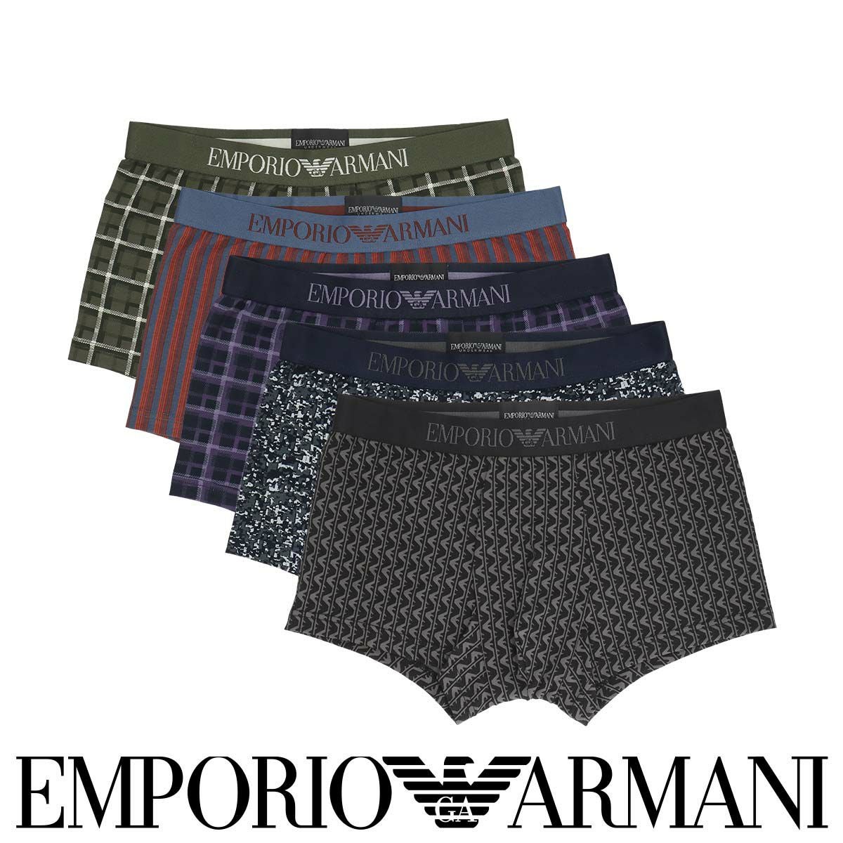 EMPORIO ARMANI CLASSIC PATTERN MIX クラシック パターン ボクサー