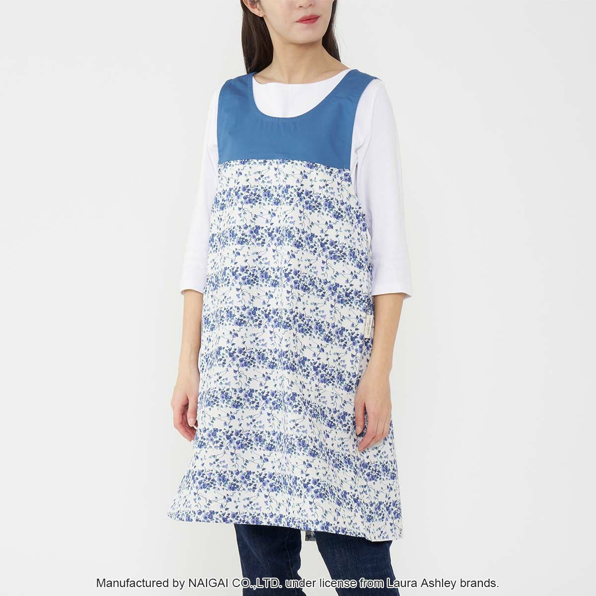 LAURA ASHLEY 形態安定加工 T/Cツイル ウェンダービーストライプ柄