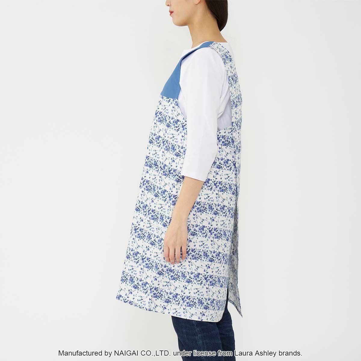 LAURA ASHLEY 形態安定加工 T/Cツイル ウェンダービーストライプ柄