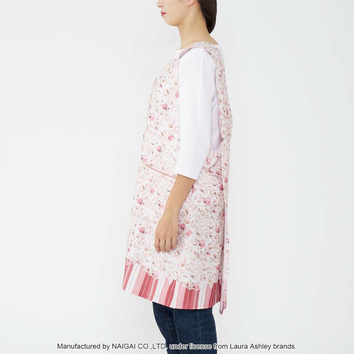 LAURA ASHLEY 形態安定加工 40サテン オリシアピオニー柄 フリークロス