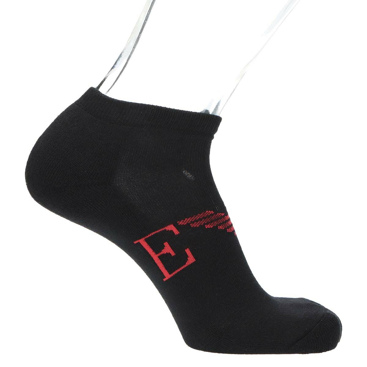 3足セット】EMPORIO ARMANI イーグル ロゴ スニーカー丈 足底パイル EA