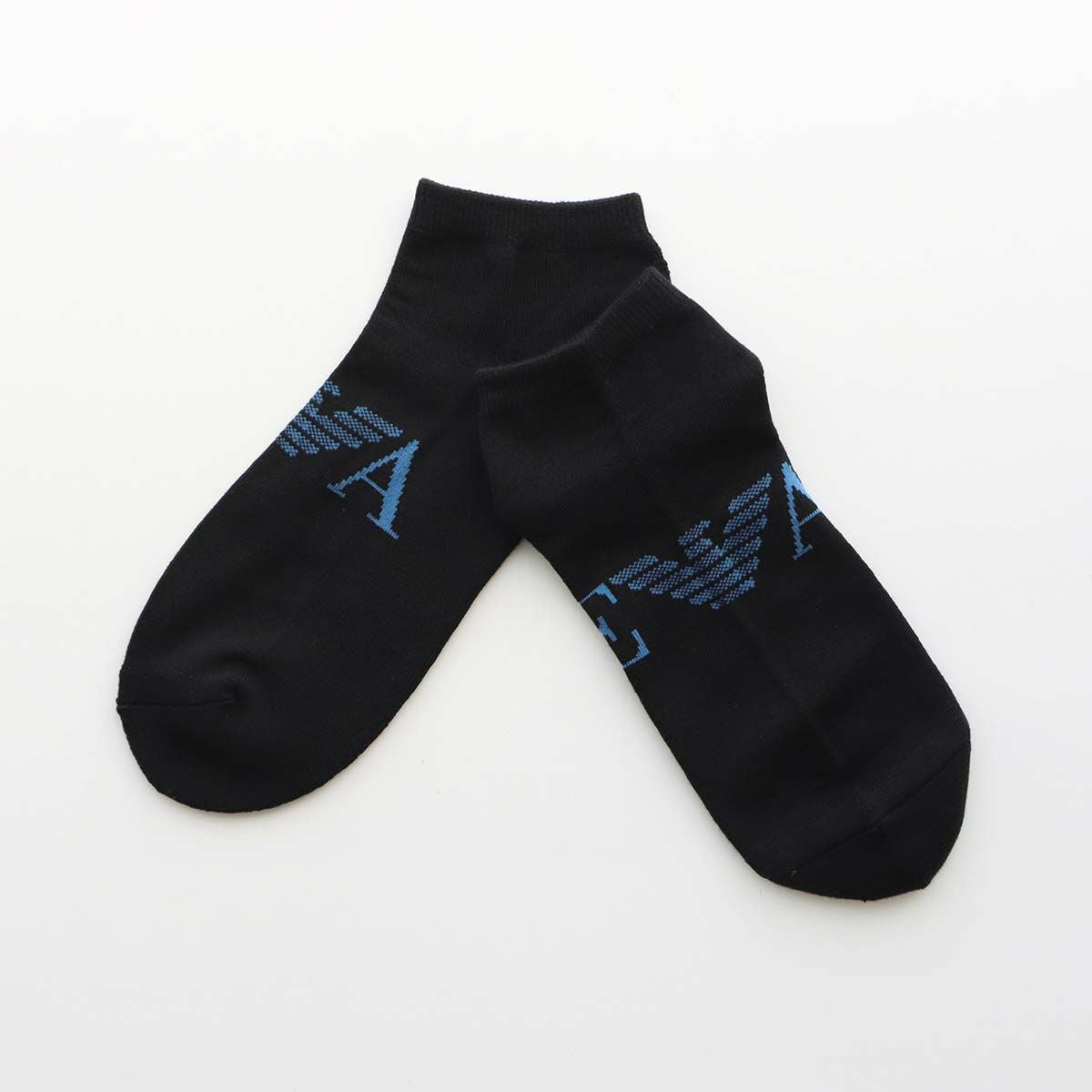 3足セット】EMPORIO ARMANI イーグル ロゴ スニーカー丈 足底パイル EA