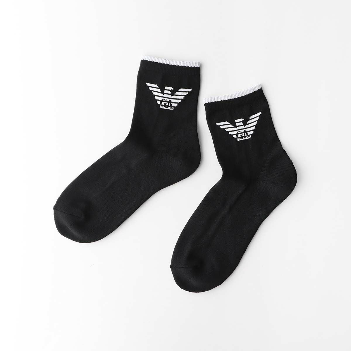 3足セット】EMPORIO ARMANI イーグル ショート丈 足底パイル EA