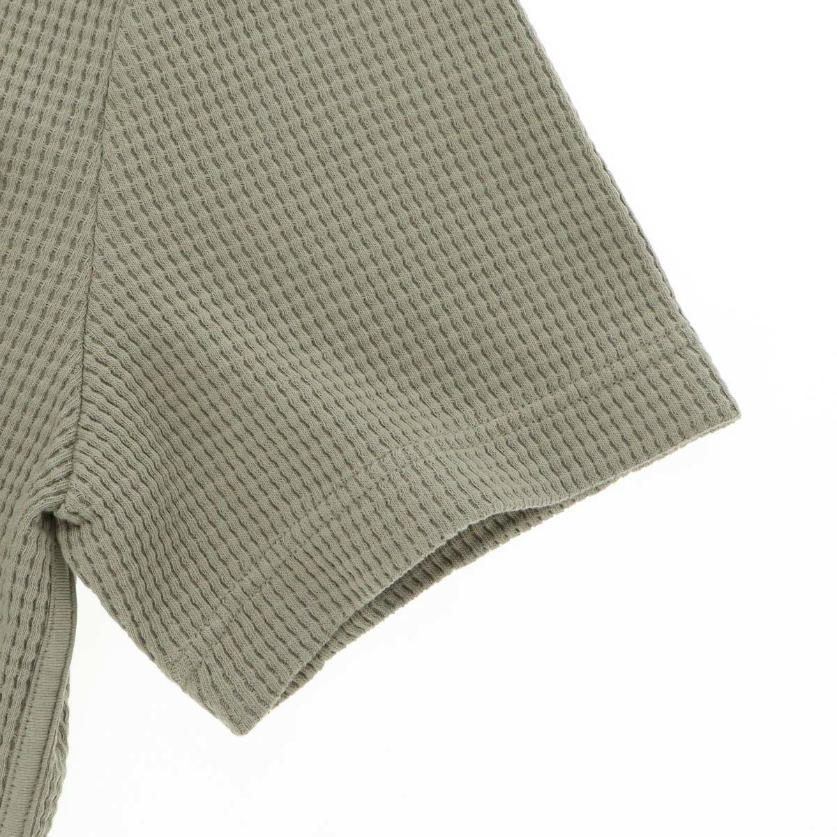 EMPORIO ARMANI 半袖シャツ WAFFLE JERSEY SHIRT ヘンリーネック EU