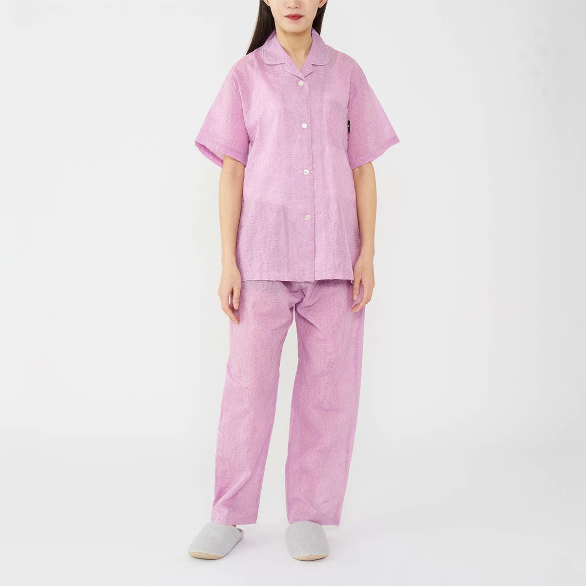 LANVIN COLLECTION 軽くて涼しいパジャマ 【Mサイズ】綿100％ 通気性の