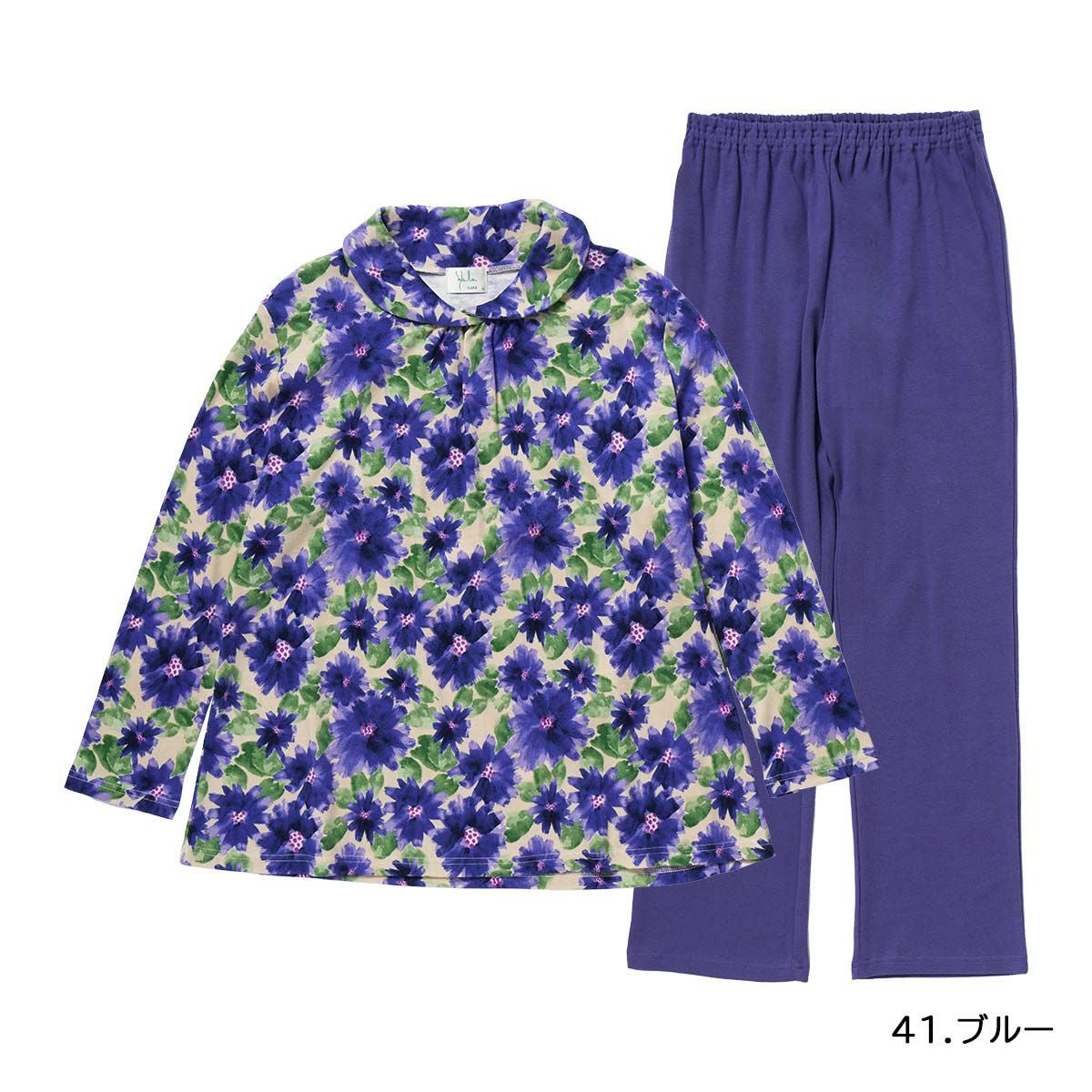 【Sybilla】 パジャマ Mサイズ Sybilla（シビラ） パジャマ レディース 長袖 長丈パンツ Mサイズ 綿