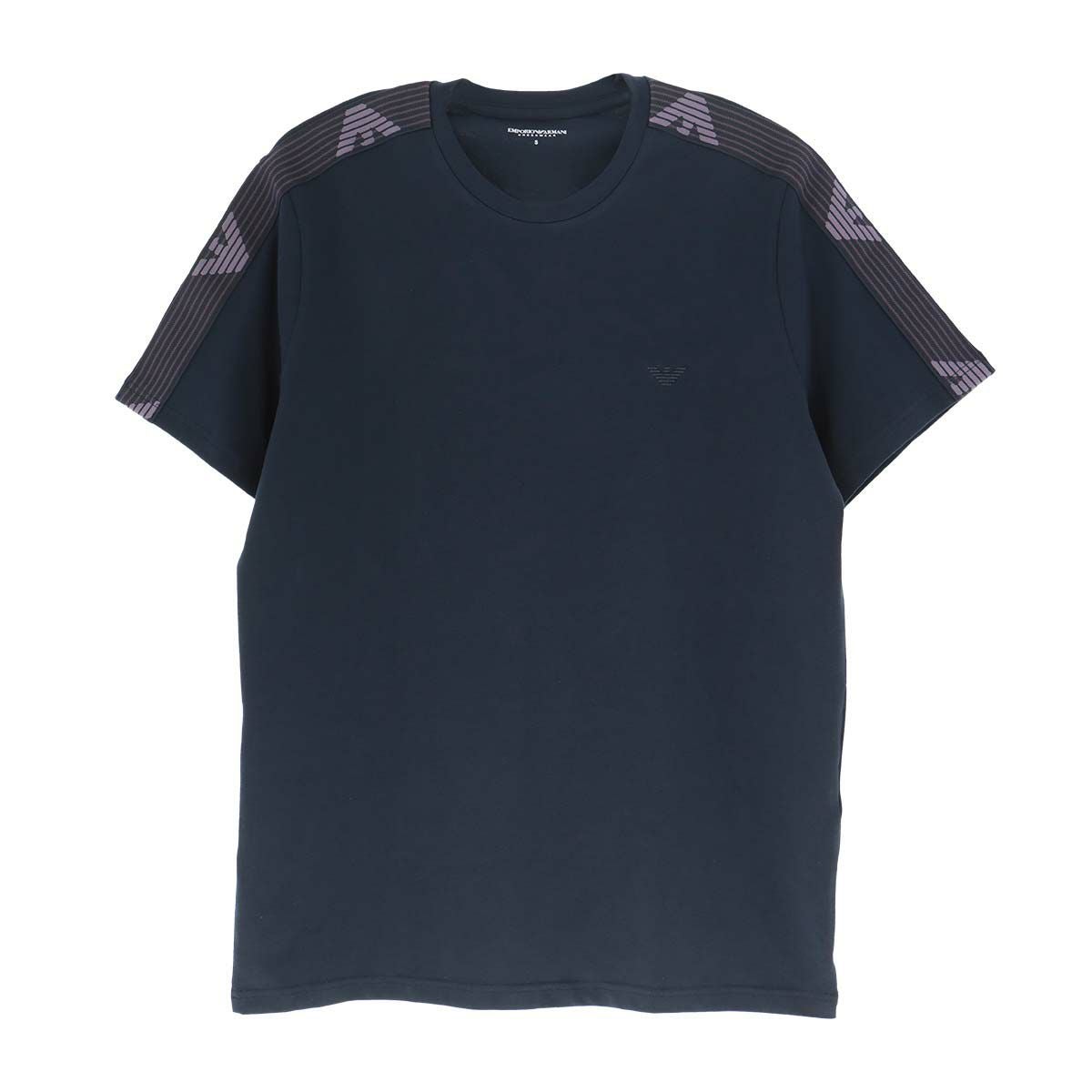 EMPORIO ARMANI TEXTURED LOGOBAND CREW NECK T-SHIRT 半袖 Tシャツ EU
