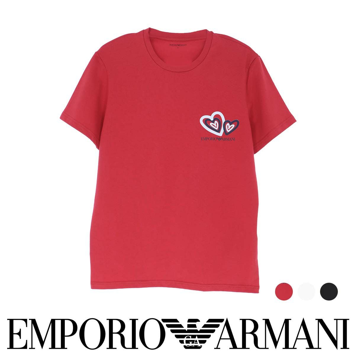 EMPORIO ARMANI HEARTS&LOVE CREW NECK T-SHIRT 半袖 Tシャツ EUサイズ