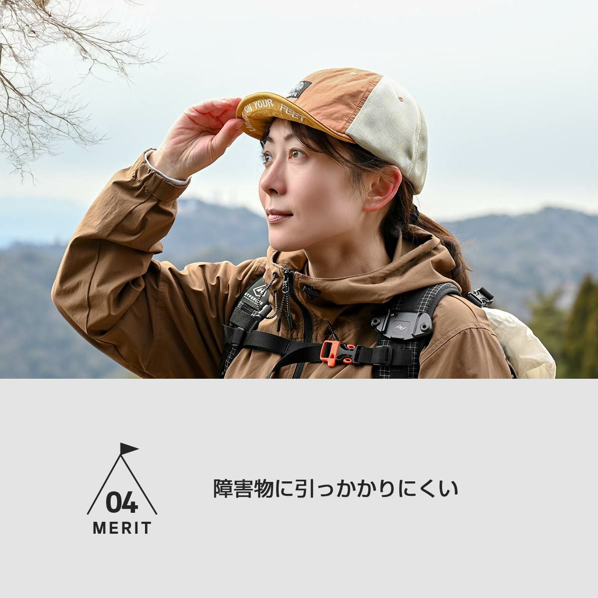 NAIGAI TRAIL 綿混メッシュで乾きやすい 短ツバ帽子 登山 アウトドア用