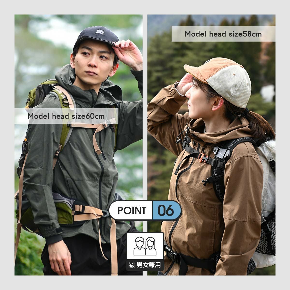 NAIGAI TRAIL 綿混メッシュで乾きやすい 短ツバ帽子 登山 アウトドア用