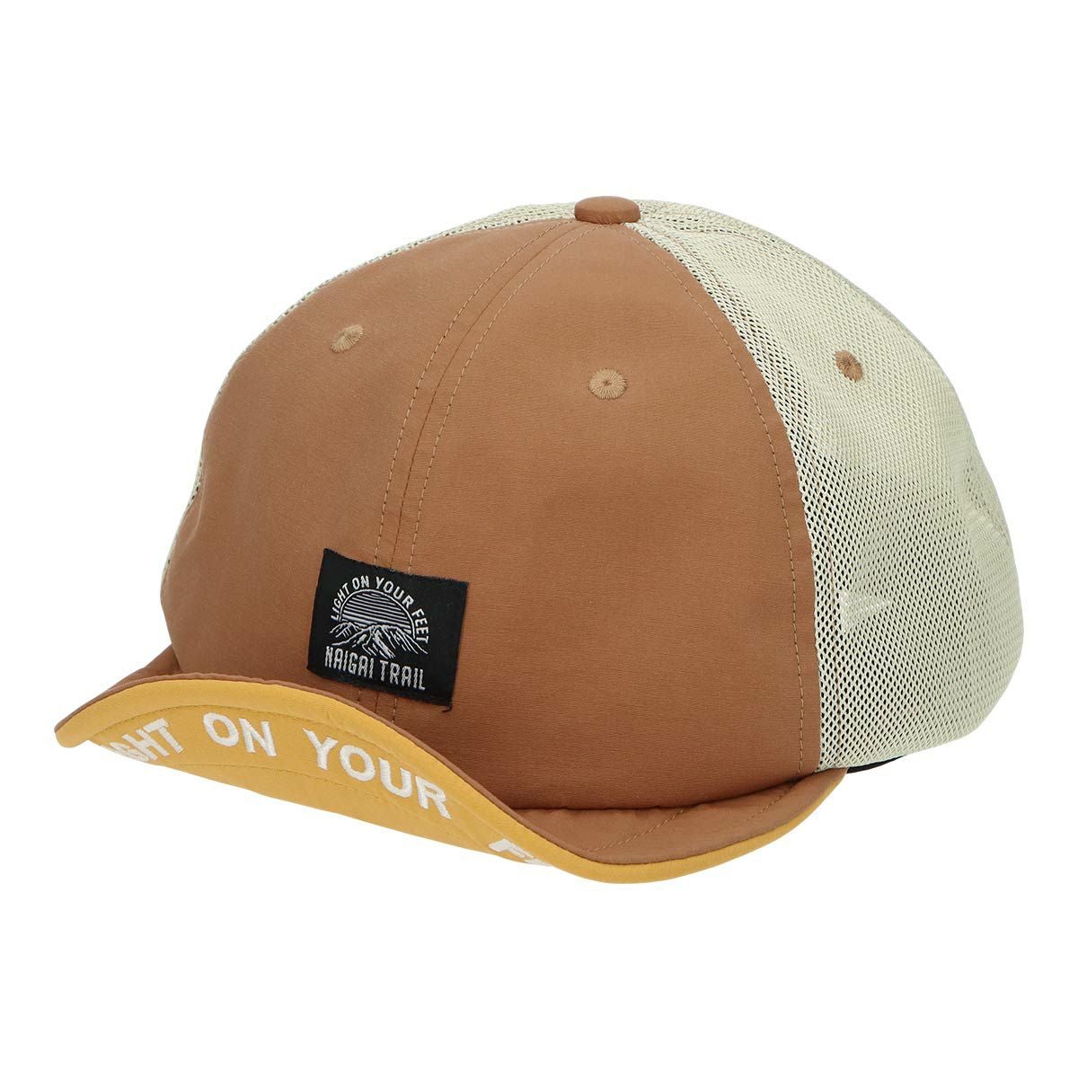 NAIGAI TRAIL 綿混メッシュで乾きやすい 短ツバ帽子 登山 アウトドア用