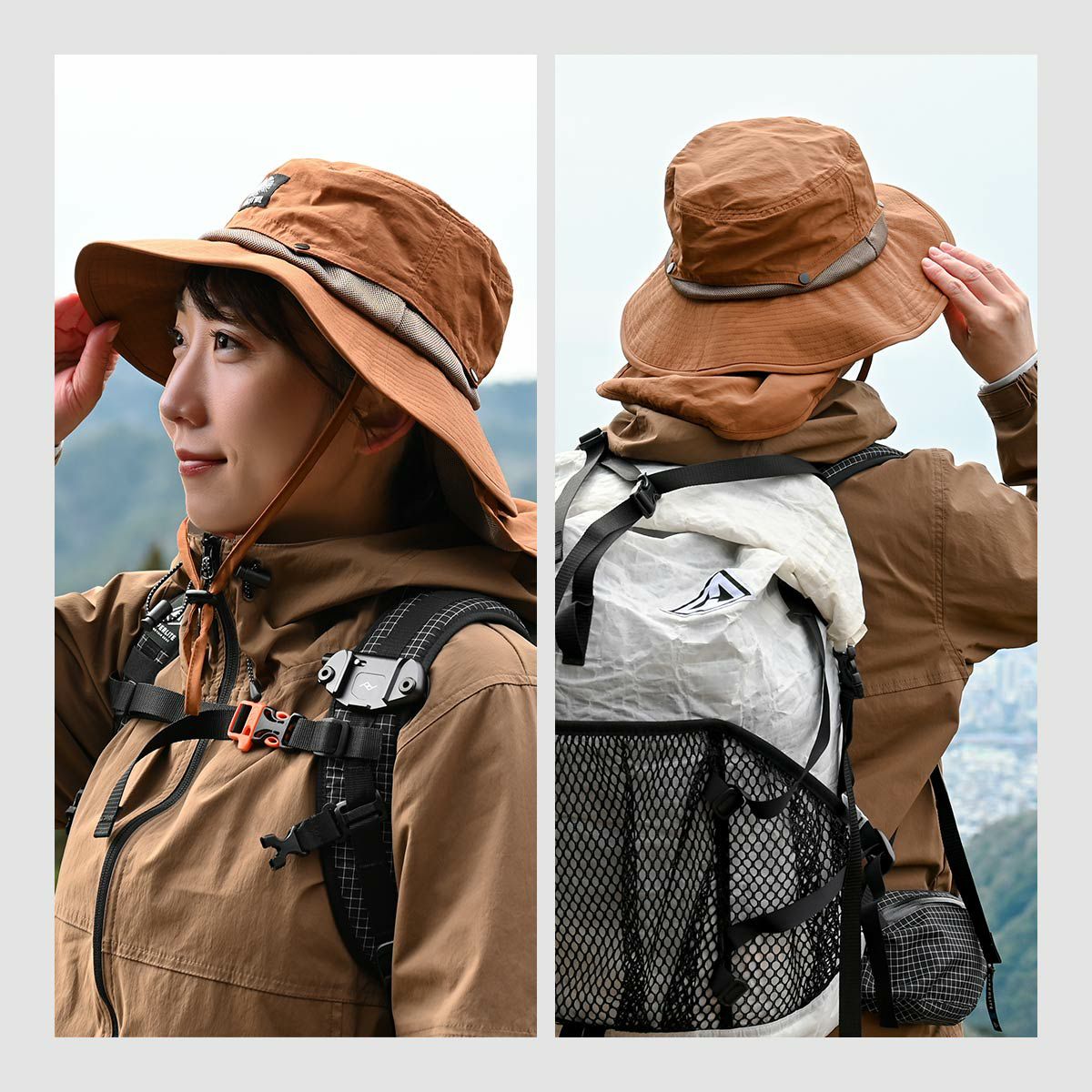 NAIGAI TRAIL インナー総メッシュで乾き易い メッシュハット 登山