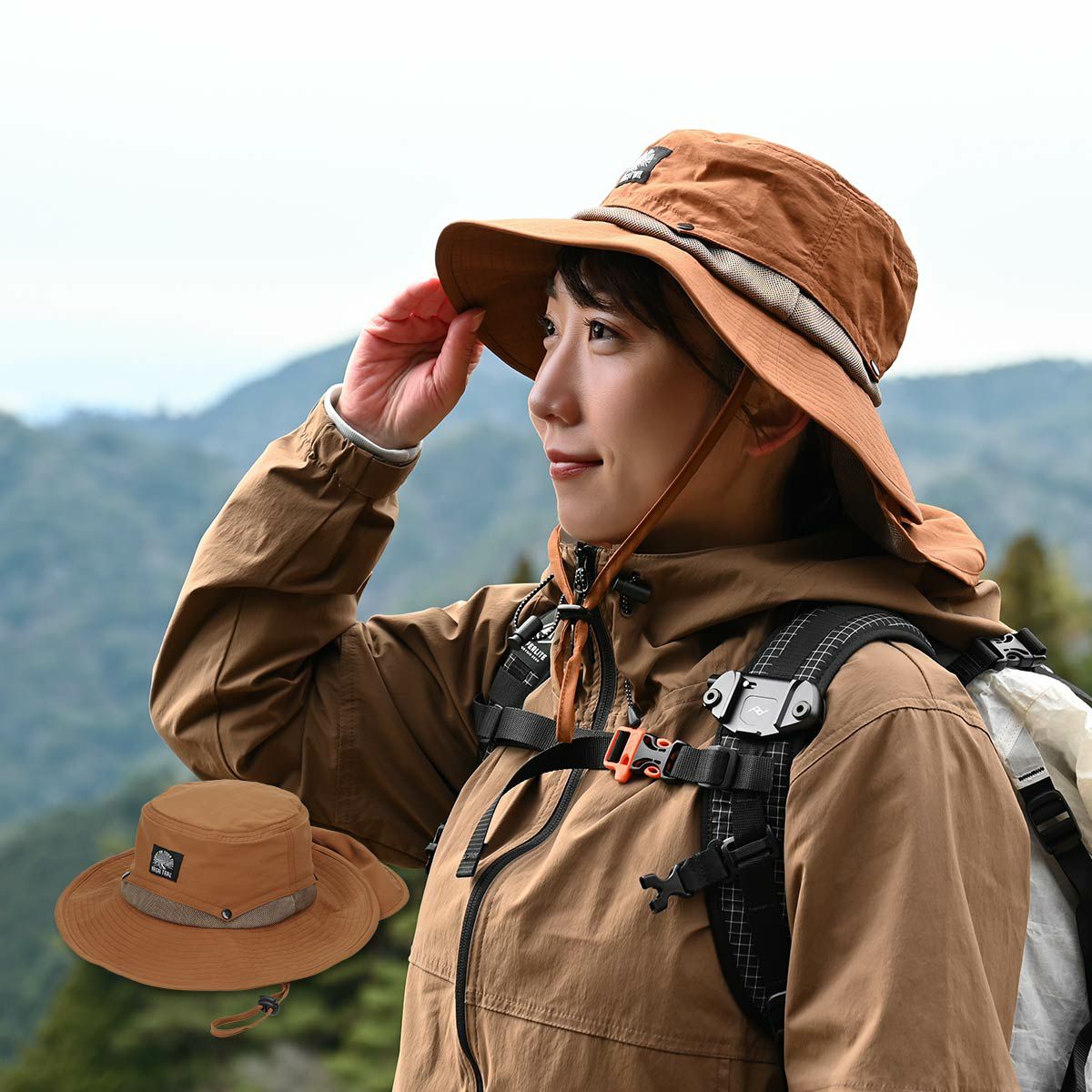 NAIGAI TRAIL インナー総メッシュで乾き易い メッシュハット 登山