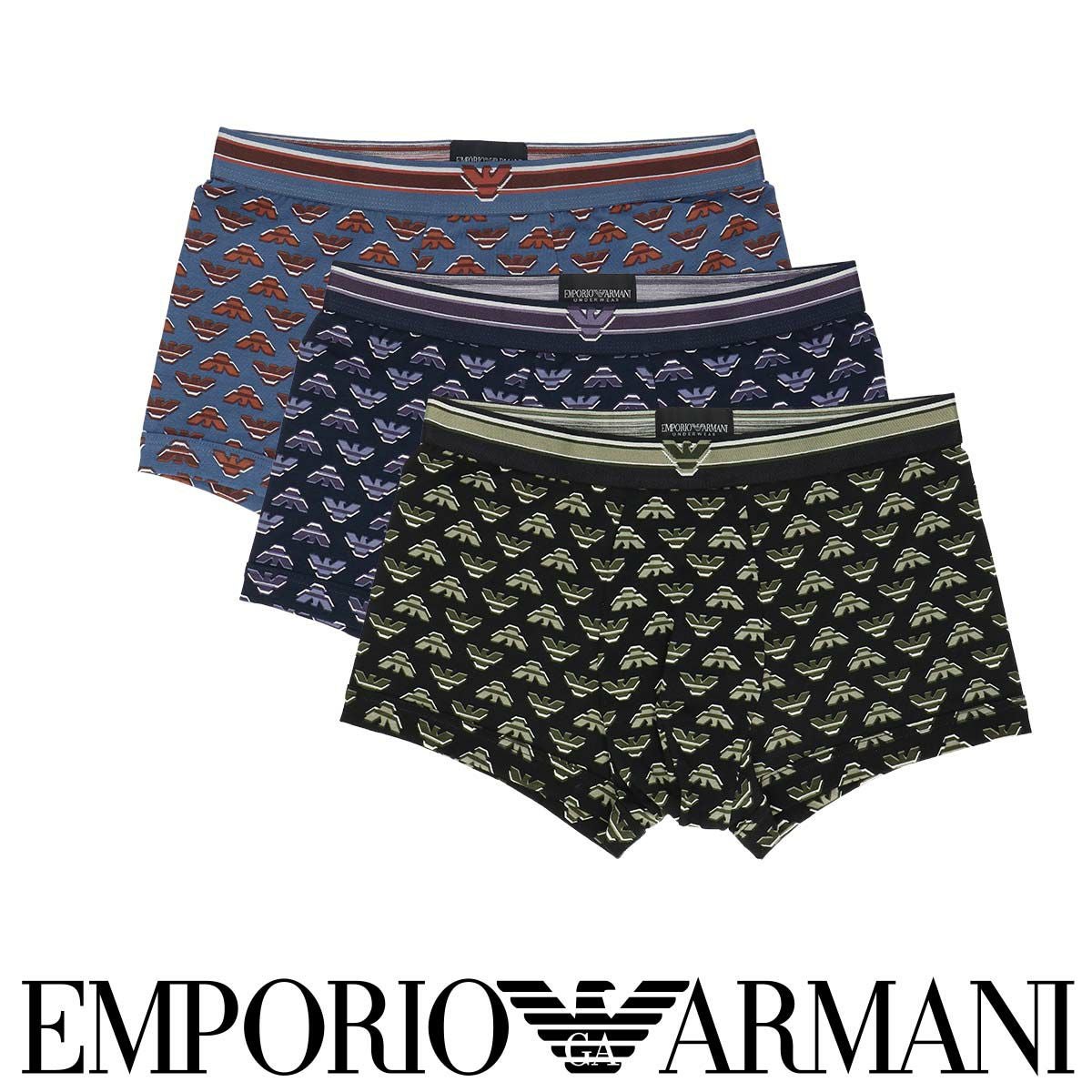 エンポリオアルマーニ ネイビー 迷彩柄 パンツ 51%OFF EMPORIO ARMANI CLASSIC PATTERN MIX クラシック パターン