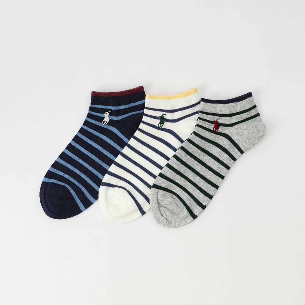 POLO RALPH LAUREN オーガニックコットン混 ボーダー ポロポニー