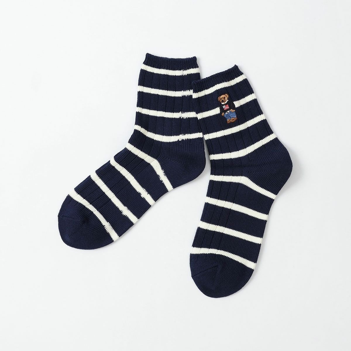 POLO RALPH LAUREN ボーダー柄 コアフラッグセーターベア刺しゅう