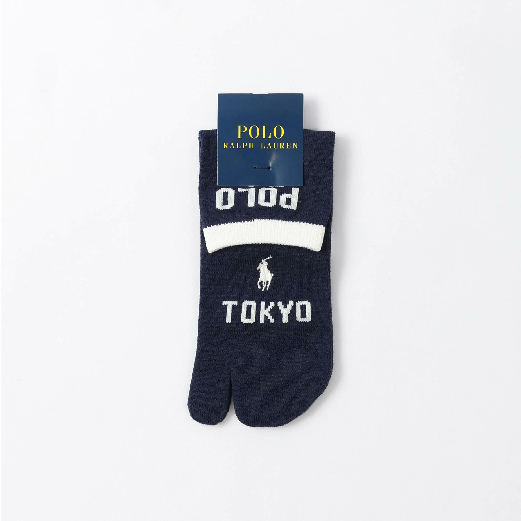 POLO RALPH LAUREN 足袋型 TOKYOロゴ オーガニックコットン混 クルー丈
