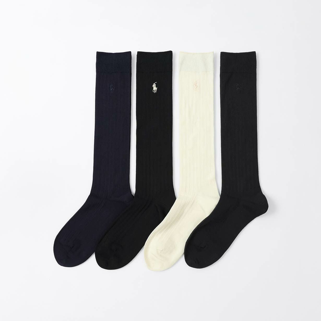 ポロラルフローレン リブ ハイソックス POLO RALPH LAUREN ポロ ラルフ ローレン リブハイソックス パープル