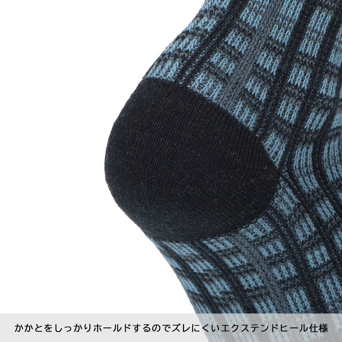 DAKS 履き口ゆったりらくらくガーゼ編み アクリル毛混 かかとしっかり